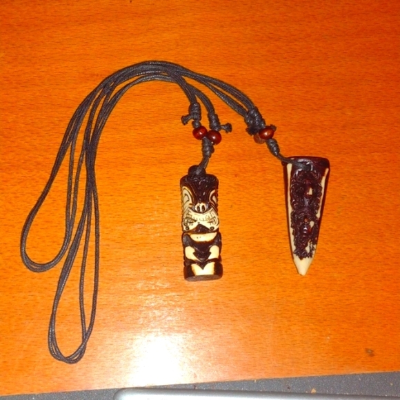 Hand Carved Wood Necklaces - Picture 1 of 2